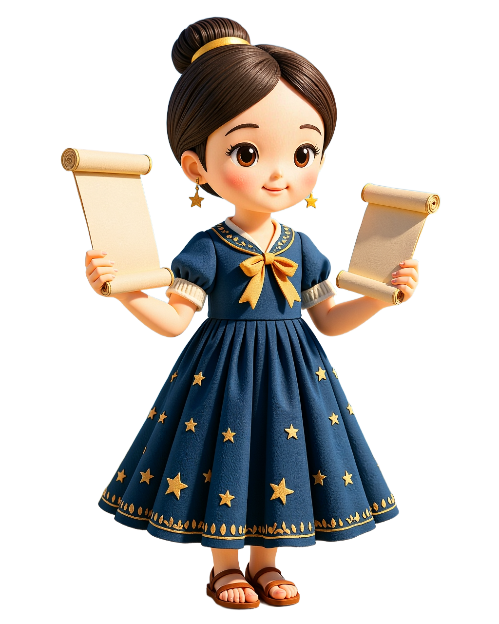 Inara waving near the footer