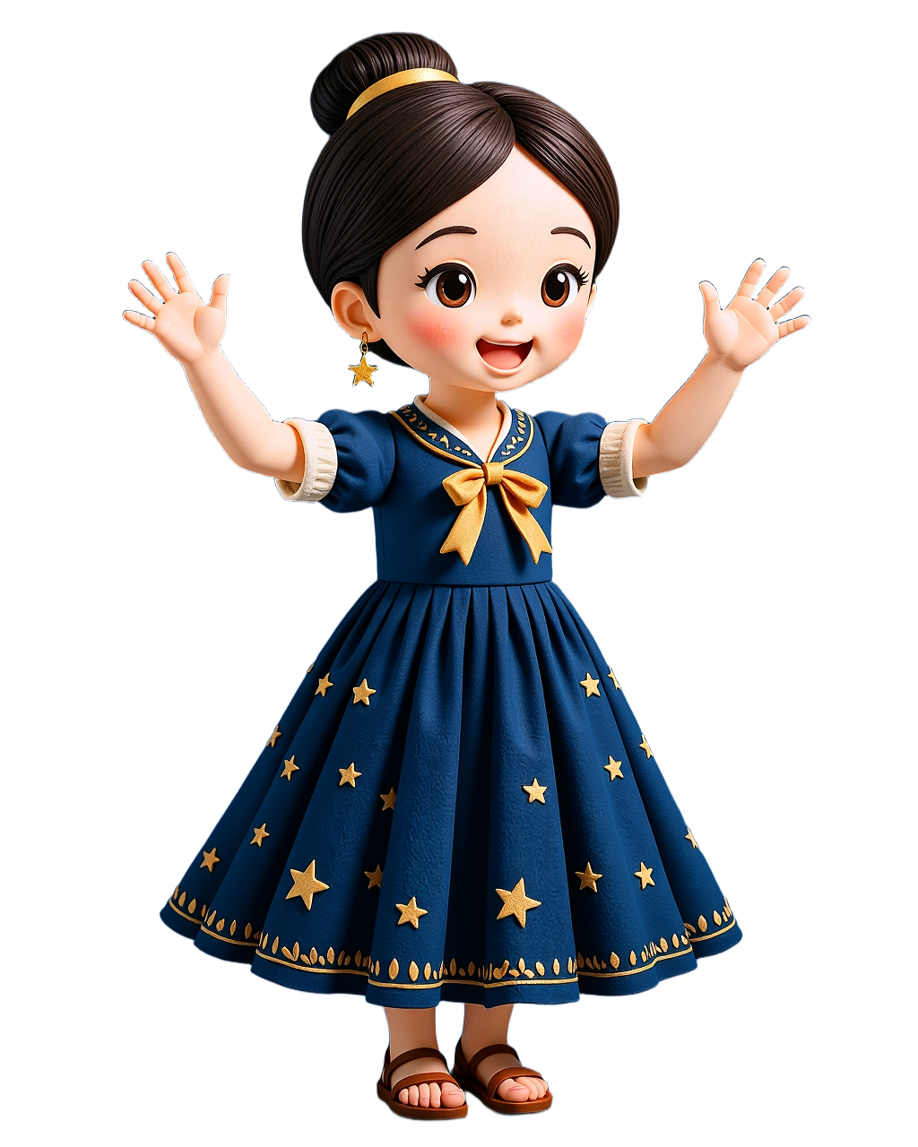 Inara mascot with stories